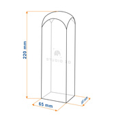 Róża 3D z dedykacją - POZIĘKOWANIA ŚLUBNE dla rodziców. Komplet 2 szt.