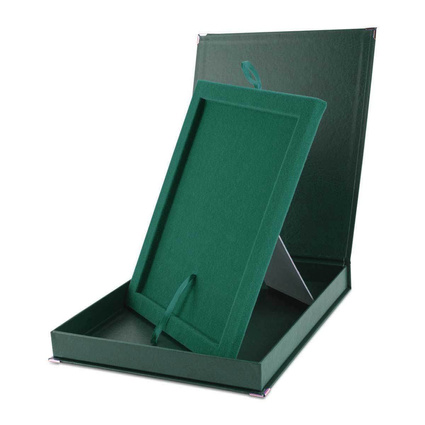 Etui SAMETI do podkładu 9x12 Zielone Pion