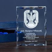 Podziękowanie za służbę DLA LOTNIKA statuetka 3D z dedykacją