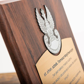 Ryngraf z personalizacją dla żołnierza i służb - pamiątka ORZEŁEK