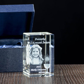 Pamiątka na I Komunię Świętą - Indywidualny grawer w krysztale