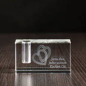 Prezent DLA MAŁŻONKA - stojak na długopis z grawerem SPECIONE SERCA