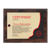 Dyplom urodzinowy 152x203 mm - certyfikat jubilata