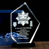 Personalizowana odznaka policyjna w podziękowaniu za służbę DLA POLICJANTA