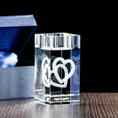 Kryształowy świecznik dla Babci i Dziadka z Twoją dedykacją