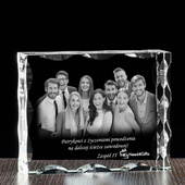 Zdjęcie w krysztale - pomysł na prezent dla kolegi z pracy