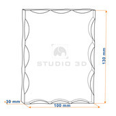 Pamiątka I Komunii Św. Zdjęcie 2D w ozdobnej statuetce kryształowej. Etui