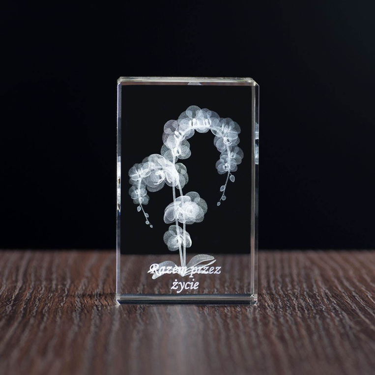 Wieczny storczyk DLA MAMY, statuetka personalizowana