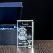 Pamiątka na I Komunię Świętą - Indywidualny grawer w krysztale