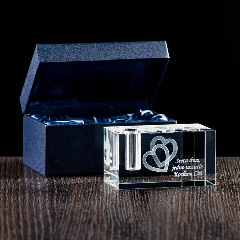 Prezent walentynkowy - personalizowana podstawka na długopis