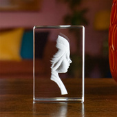 Fotokryształ 3D popiersie dziecka - personalizowany prezent