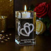 Kryształowy świecznik dla Babci i Dziadka z Twoją dedykacją