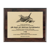 Dyplom 305x381 mm dla żołnierza - pilota. PODZIĘKOWANIA GRATULACJE