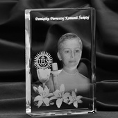 Zdjęcie 3D Pamiątka I Komunii Św. w statuetce Płyta Płaska 110x150x30 mm