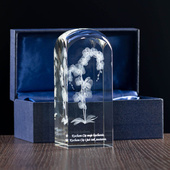 Kryształowy storczyk, Grawer 3D - Statuetka personalizowana