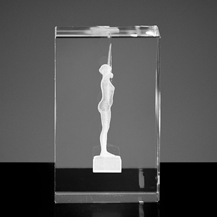 Bydgoska Łuczniczka 3D - grawer w przycisku do papieru 80x50x50 mm