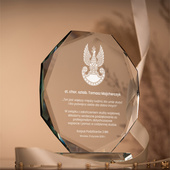 Statuetka z grawerem na zakończenie służby wojskowej – PODZIĘKOWANIA DLA ŻOŁNIERZA