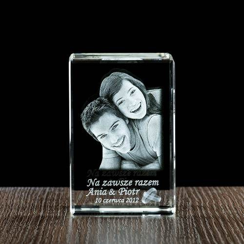 Zdjęcie 3D dla 2 popiersi 2 osób, statuetka średnia - Prezent na każdą okazję