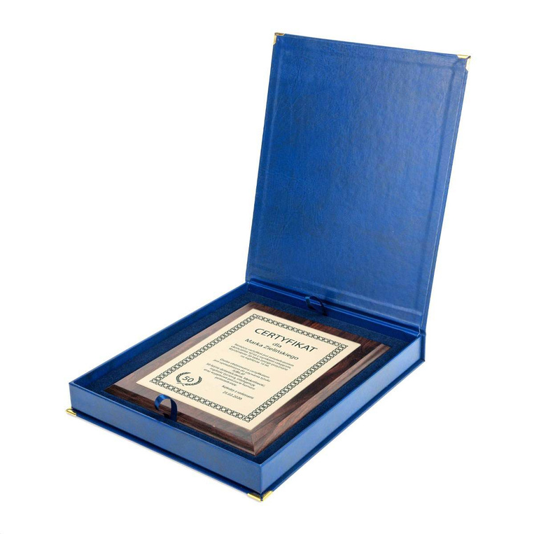 Dyplom Certyfikat Urodzinowy - 18 20 25 30 50 urodziny. Rozmiar 152x203 mm