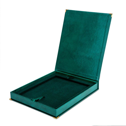 Etui SAMETI do podkładu 8x10 Zielone Pion