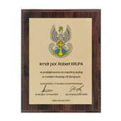 Podziękowania za służbę - mały dyplom 152x203 mm dla marynarki