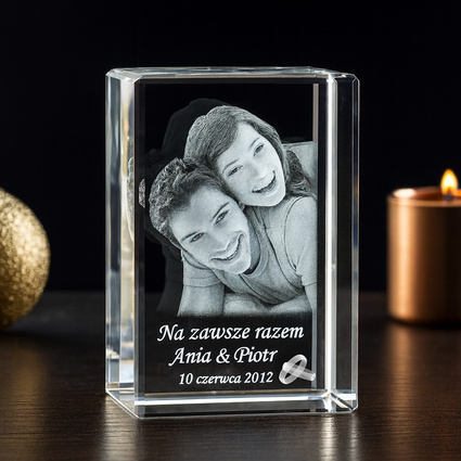 Zdjęcie 3D dla 2 popiersi 2 osób, statuetka średnia - Prezent na każdą okazję