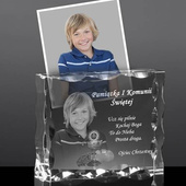 I Komunia Święta - Fotokryształ na Pamiątkę I Komunii Św. Etui prezentowe