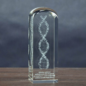 Kwas DNA na prezent DLA NAUCZYCIELA - statuetka 3D