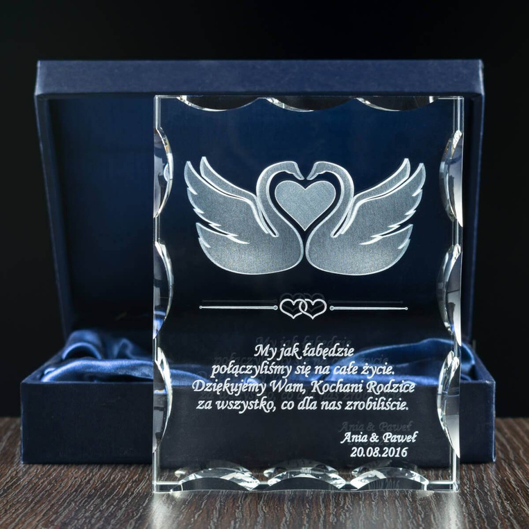 Zakochane łabędzie 3D - PREZENT DLA DZIEWCZYNY na WALENTYKI