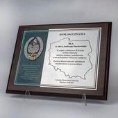 Ryngraf 228x305 mm z grawerem dla żołnierza / strażnika granicznego