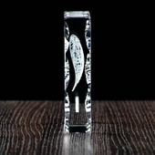 Ażurowe serce - statuetka 3D na prezent w ozdobnej statuetce 13x10x3 cm