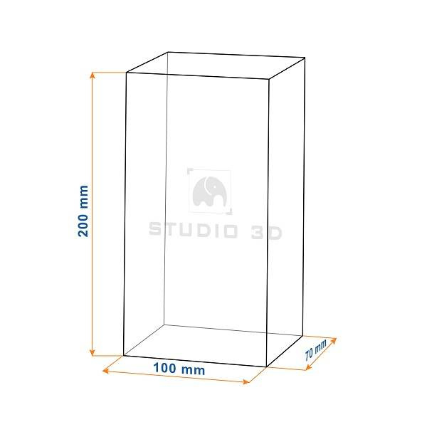 Podziękowania ślubne dla rodziców - duża statuetka 3D. Fotokryształ 3D