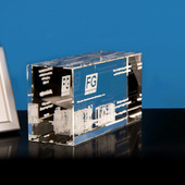 Upominek firmowy  - instalacja 3D linii produkcyjnej / budowli