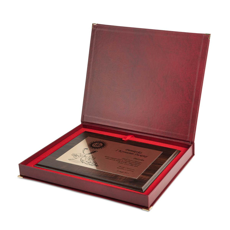 Etui SAMETI do podkładu 6x8 Bordowe Poziom