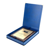 Etui SAMETI do podkładu 9x12 Granatowe Pion