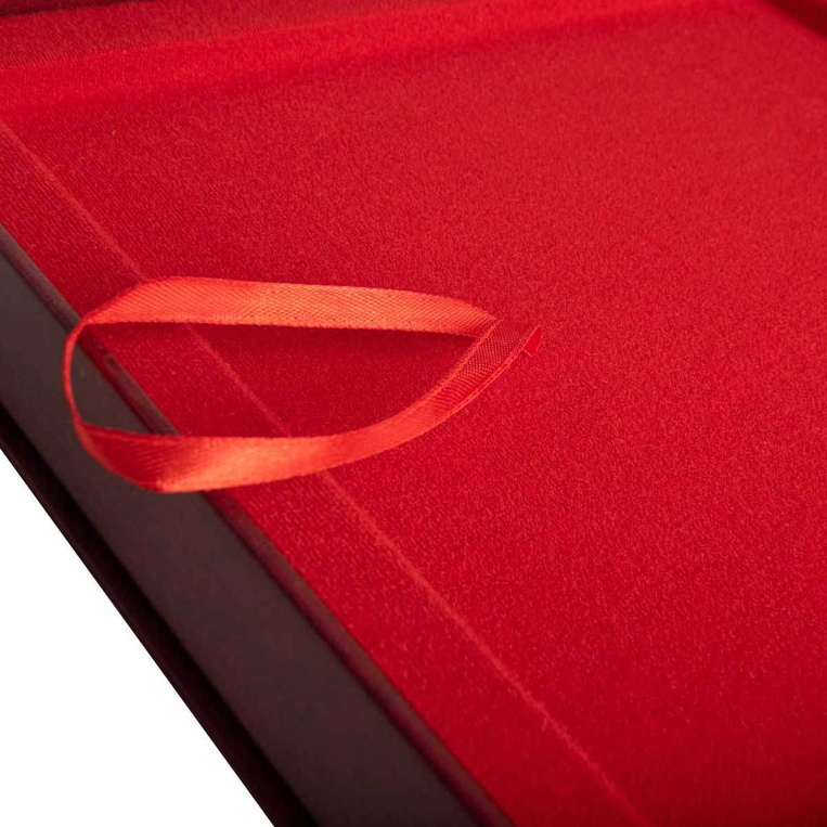 Etui SAMETI do podkładu 12x15 Bordowe Poziom