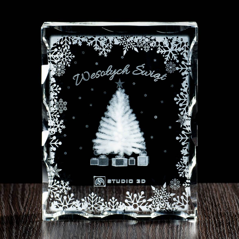 Wesołych Świąt Bożego Narodzenia - prezent świąteczny, gift firmowy 3D
