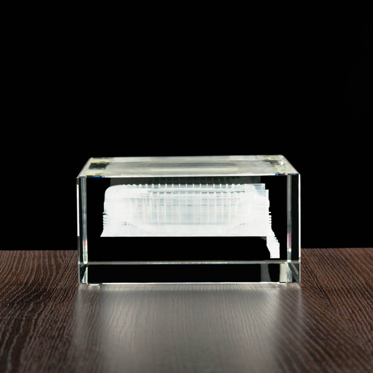 MEGASTATUETKA Stadion Santiago Bernabeu, grawer obiektu w trójwymiarze