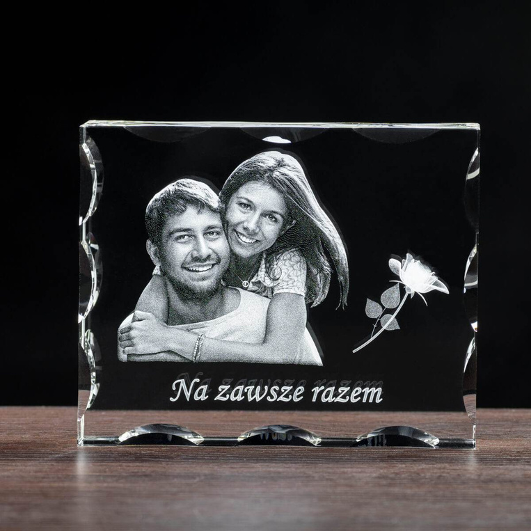 Ozdobny fotokryształ - Personalizowany zdjęciem oraz dedykacją!