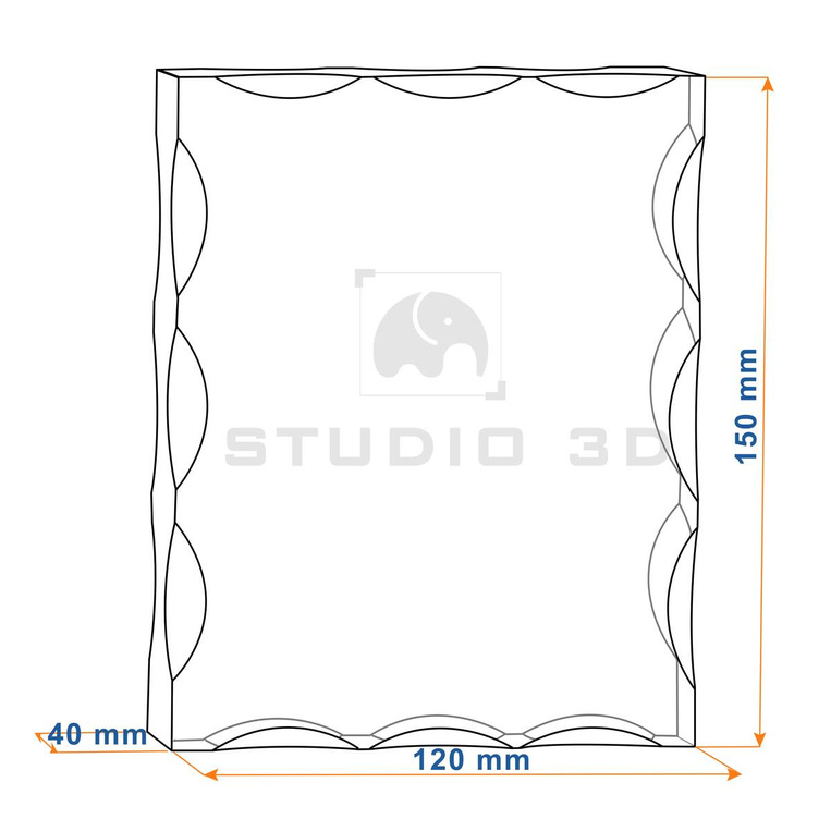 Fotolampka 120x150x40 mm z grawerem zdjęcia i dedykacji na podstawce LED
