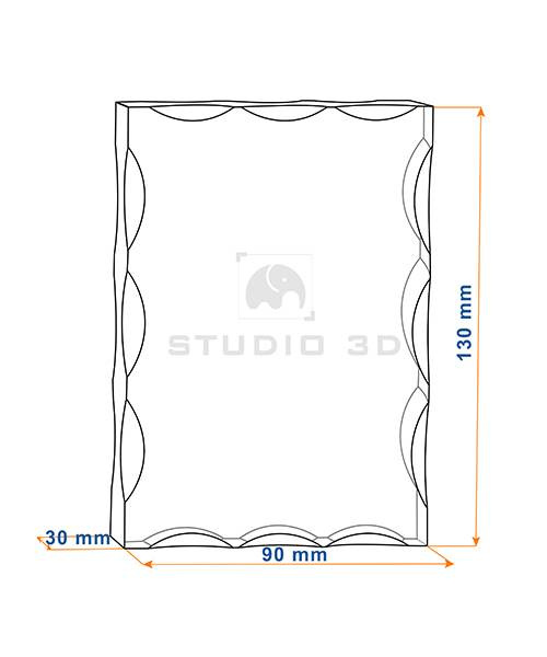 Pamiątka Chrztu 3D w krysztale od Matki Chrzestnej - FOTOPREZENT