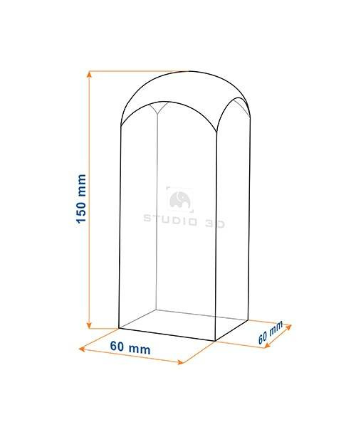 Prezent na jubileusz w kryształowej statuetce - zdjęcie 2D