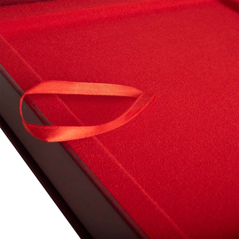 Etui SAMETI do podkładu 8x10 Bordowe Poziom