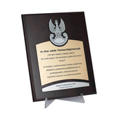 Dyplom grawerowany dla wojska 203x254 mm - służby mundurowe PODZIĘKOWANIA