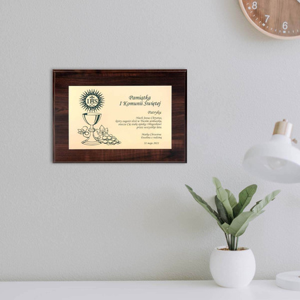 Dyplom 228x305 mm na KOMUNIĘ ŚWIĘTĄ - pamiątka, upominek