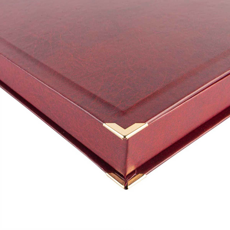 Etui SAMETI do podkładu 12x15 Bordowe Poziom