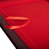 Etui SAMETI do podkładu 12x15 Bordowe Poziom