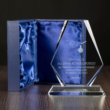 Statuetka, prezent - dla absolwenta Chemii personalizowana twoim tekstem