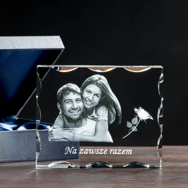 FOTOKRYSZTAŁ dla ukochanej na Walentynki - OZDOBNA STATUETKA