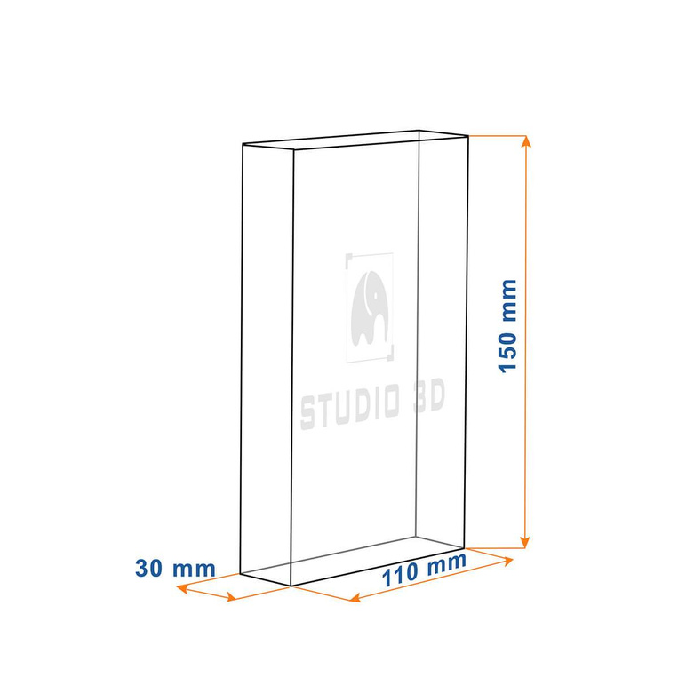 Ażurowe serce wygrawerowane w szkle - statuetka 3D na prezent
